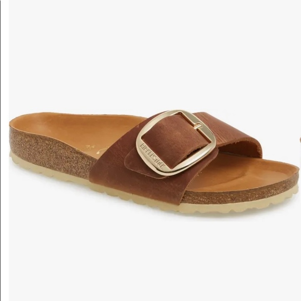 Birkenstock Madrid big buckle slide in sandal